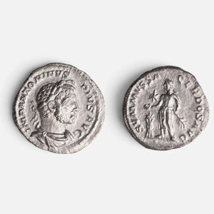 Roman Silver Denarius 'Elagabalus' (218-222 CE, RIC IV Elagabalus 200), obverse and reverse