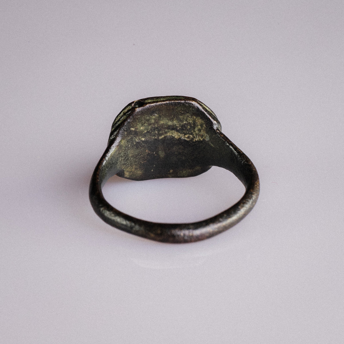 Early Medieval Bronze Signet Ring with Cross Motif – 'Corvin' (8th–11th century AD) — view 7