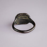 Early Medieval Bronze Signet Ring with Cross Motif – 'Corvin' (8th–11th century AD) — view 7