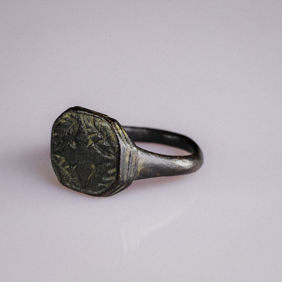 Early Medieval Bronze Signet Ring with Cross Motif – 'Corvin' (8th–11th century AD) — view 9