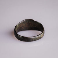 Medieval Bronze Signet Ring with Geometric Cross – 'Eadric' (13th–15th century AD) — view 5