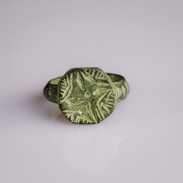 Medieval Signet Ring 'Wolfram' (13th-15th c. AD) EU 50/US 5.25