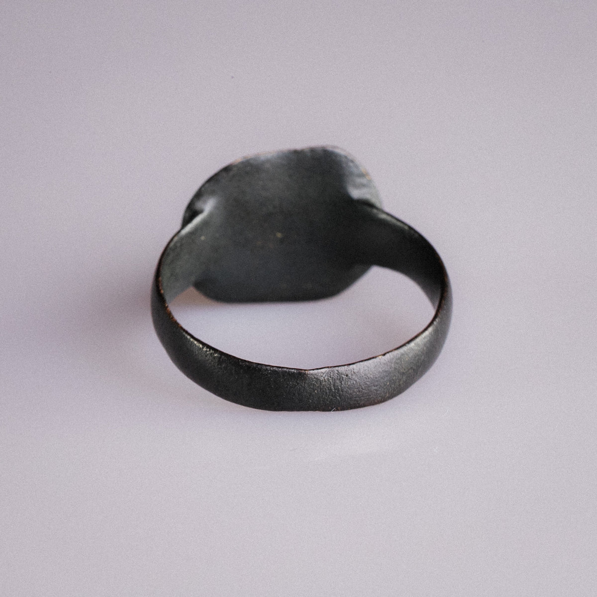 Medieval Bronze Signet Ring with Latin Cross Device – 'Vigil' (11th–15th century AD) — view 4