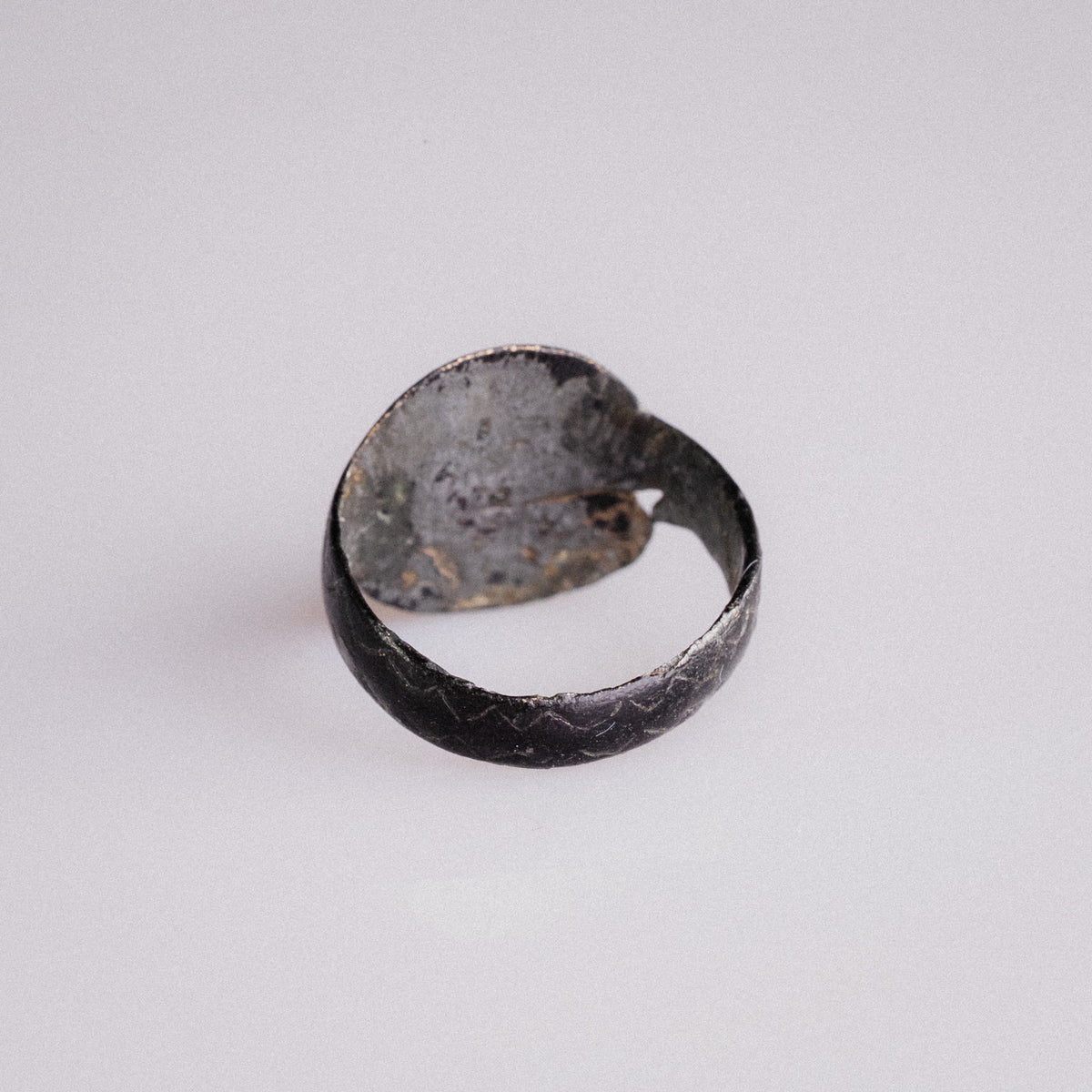 Medieval Bronze Ring – 'Rotarius' (12th–14th century AD) — view 3