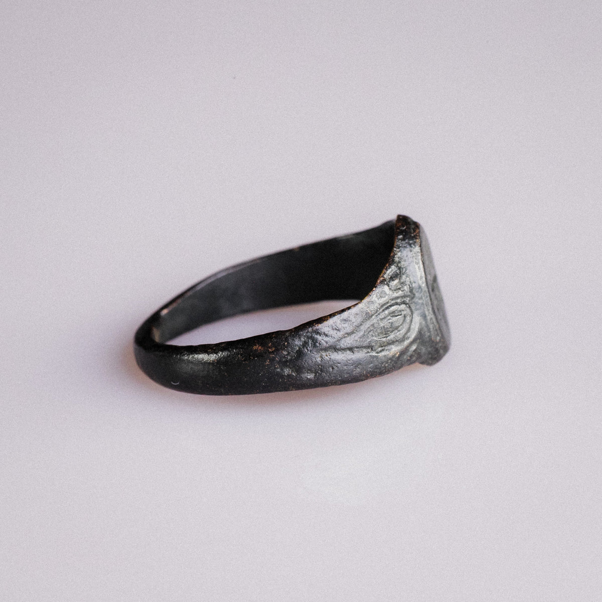 Post Medieval Ring with Merchant Mark – 'Sigillum' (16th–17th century AD) — view 3