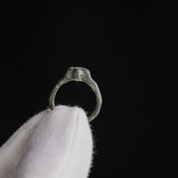 Medieval Bronze Ring with Raised Cross – 'Fidelis' (12th–16th century AD) — view 10