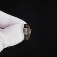 Medieval Bronze Signet Ring with Geometric Cross – 'Eadric' (13th–15th century AD) — view 10