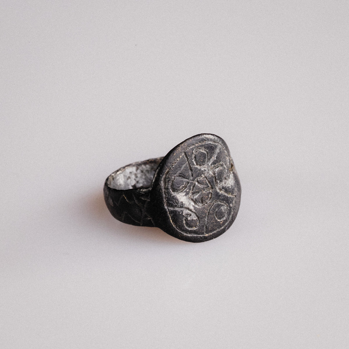 Medieval Bronze Ring – 'Rotarius' (12th–14th century AD) — view 9