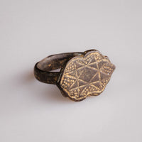 Medieval Bronze Signet Ring – 'Adalric' (13th–15th century AD)