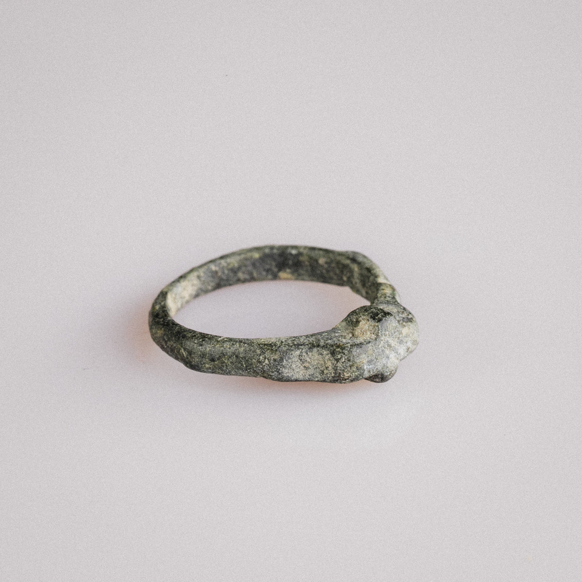 Medieval Bronze Ring with Raised Cross – 'Fidelis' (12th–16th century AD) — view 11