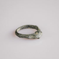 Medieval Bronze Ring with Raised Cross – 'Fidelis' (12th–16th century AD) — view 11