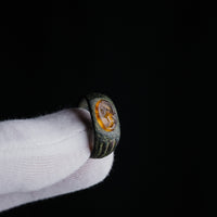 Roman Bronze Ring with Carnelian Intaglio Bust – 'Faustina' (2nd–3rd century AD) — view 7