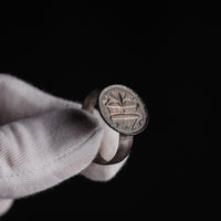 Medieval Silver Merchant Seal Ring with Heraldic Device – 'Mercator' (13th century AD) — view 7