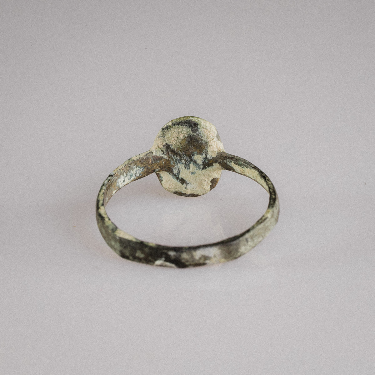 Early Byzantine Bronze Marriage Ring with Facing Couple – 'Eudokia' (6th–9th century AD) — view 4