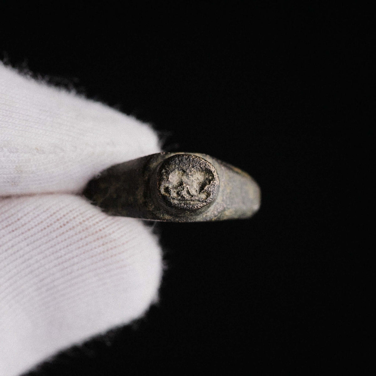 Roman Bronze Ring with Lion Motif – 'Fortis' (2nd–3rd century AD) — view 10