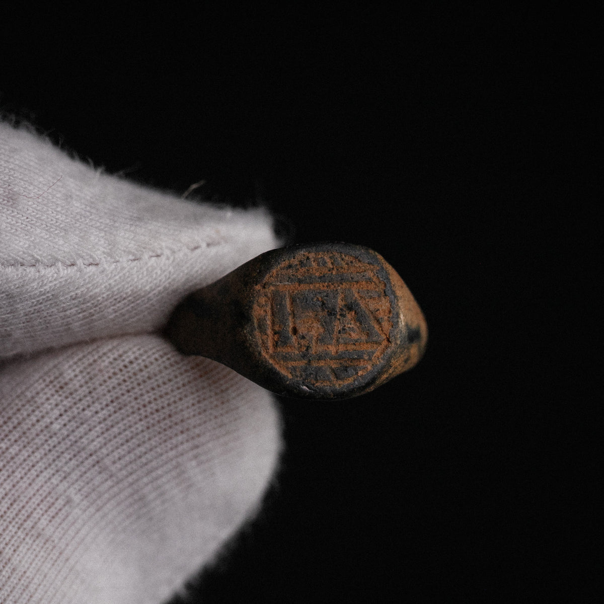Medieval Bronze Ring - 'Falco' (13th–15th c. CE) EU 56 / US 7,75