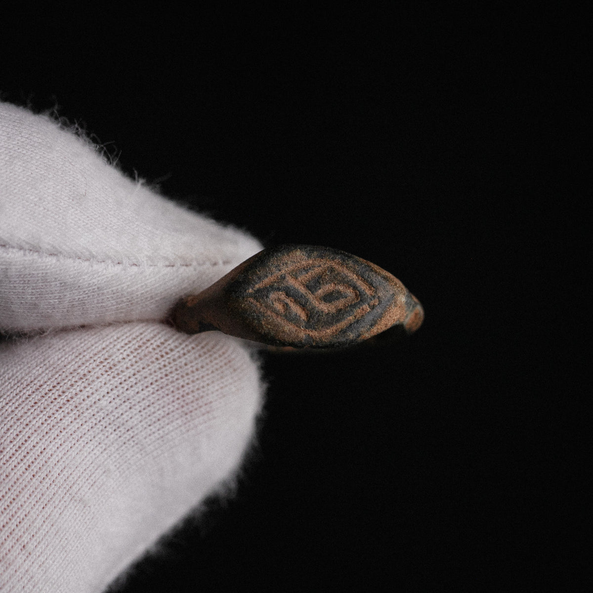 Medieval Bronze Ring - 'Aldren' (13th–15th c. CE) EU 56 / US 7,75