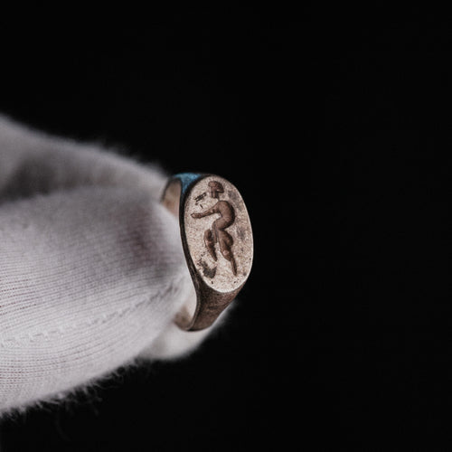 Roman Silver Ring - 'Faunus' (1st–3rd c. CE) EU 51 / US 5.75