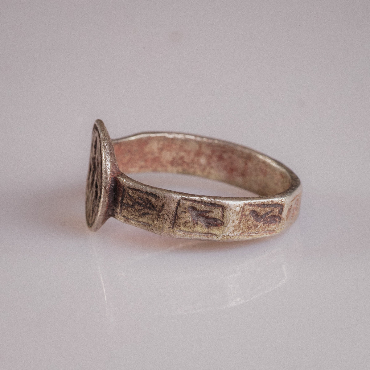 'Danielos' - Byzantine Silver Ring (5th–8th c. CE) EU 61 / US 9,75