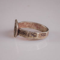 'Danielos' - Byzantine Silver Ring (5th–8th c. CE) EU 61 / US 9,75