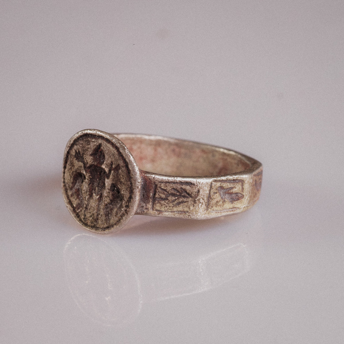 'Danielos' - Byzantine Silver Ring (5th–8th c. CE) EU 61 / US 9,75