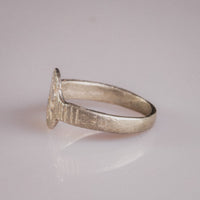 Medieval Silver Ring - 'Lysenne' (13th–15th c. CE) EU 58 / US 8,5
