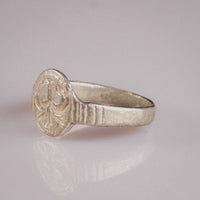 Medieval Silver Ring - 'Lysenne' (13th–15th c. CE) EU 58 / US 8,5