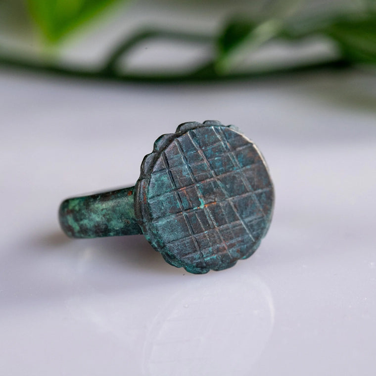 Bronze Ring 'Theodorus' (3rd-7th c. AD) EU 57/US 8