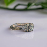 “Gerardus” – Medieval Bronze Ring (12th–17th Century AD) – EU 54 / US 7 Aurora Antiqua