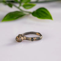 Medieval Bronze Ring with Knobbed Shoulders – “Godric” (9th–14th c. AD) – EU 50 / US 5.25 Aurora Antiqua