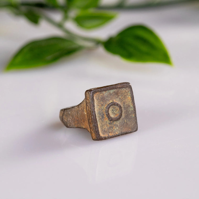 Late Roman Bronze Ring 'Tetricus' (3rd-4th c. AD) EU 45/US 3.5