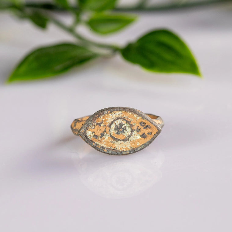 Late Roman Bronze Ring 'Vitorius' (2nd-4th c. AD) EU 51/US 5.5