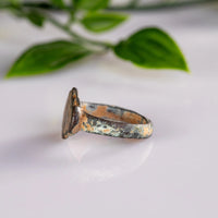 Medieval Bronze Ring with Scalloped Bezel – “Henricus” (12th–14th c. AD) – EU 55 / US 7.25 - Aurora Antiqua