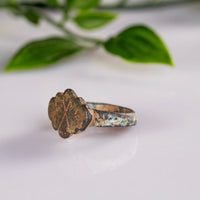 Medieval Bronze Ring with Scalloped Bezel – “Henricus” (12th–14th c. AD) – EU 55 / US 7.25 - Aurora Antiqua