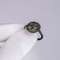 “Symmachos” – Byzantine Bronze Ring (8th–10th Century AD) – EU 58 / US 8.5 Aurora Antiqua