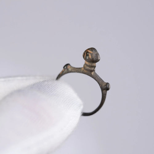 Medieval Bronze Ring 'Godric' (9th-14th c. AD) EU 50/US 5.25