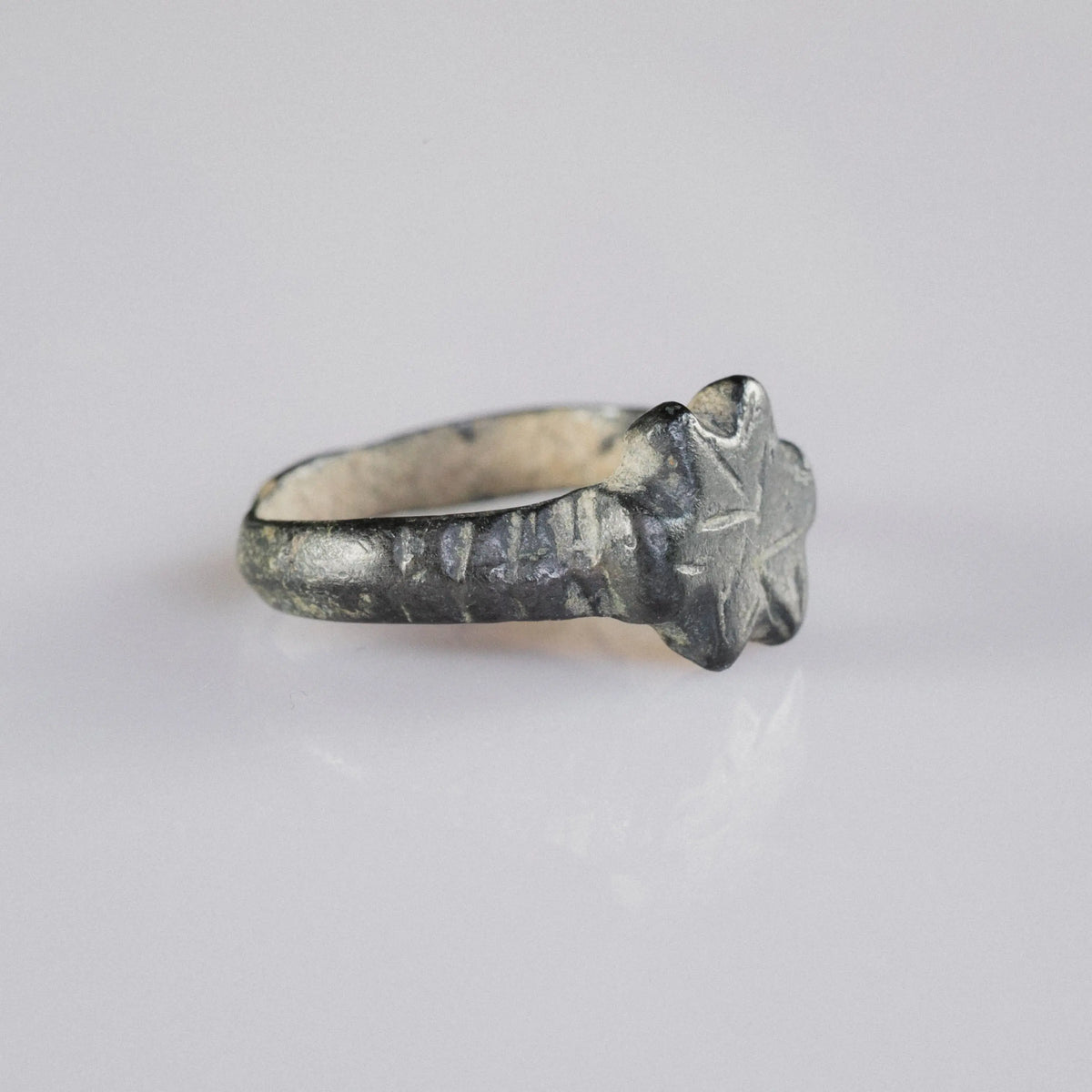 “Laurentius” – Medieval Bronze Signet Ring (12th–14th Century AD) – EU 52 / US 6 Aurora Antiqua