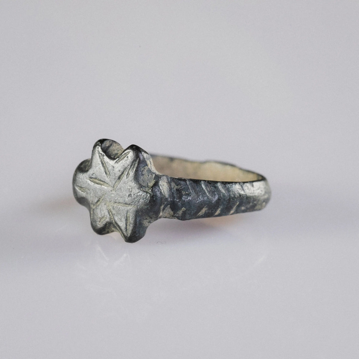 “Laurentius” – Medieval Bronze Signet Ring (12th–14th Century AD) – EU 52 / US 6 Aurora Antiqua