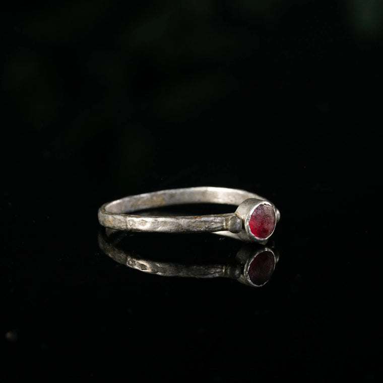 Byzantine Silver Ring 'Theodora' (9th-12th c. AD) EU 63/US 10.5