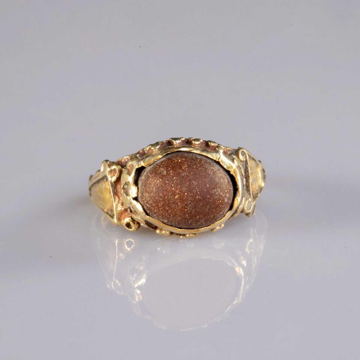 “Basil” – Roman–Early Byzantine Gold Ring (5th–7th Century AD) – EU 56 / US 7.6 Aurora Antiqua