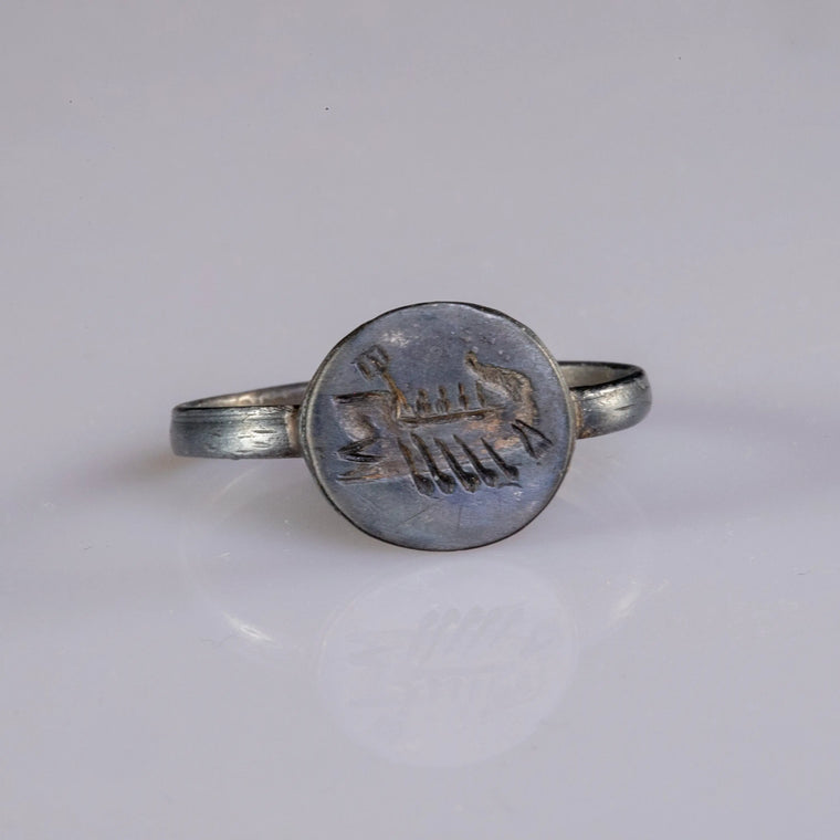 Roman Silver Seal Ring 'Lucius' (1st-2nd c. AD) EU 64/US 10.5