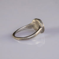 “Flavius” – Roman Silver Seal Ring with Twin-Bird Engraving (1st–3rd Century AD) – EU 53 / US 6.5 Aurora Antiqua