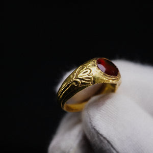 Roman High Karat Gold Ring with Carnelian Cabochon – 'Aelius' (2nd–3rd century AD) — view 2