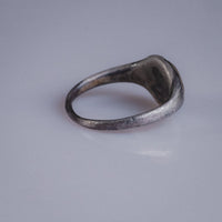 Roman Silver Ring with Cream Stone Intaglio of Horse – “Equitius” (1st–3rd c. AD) – EU 53.5 / US 6.75 Aurora Antiqua
