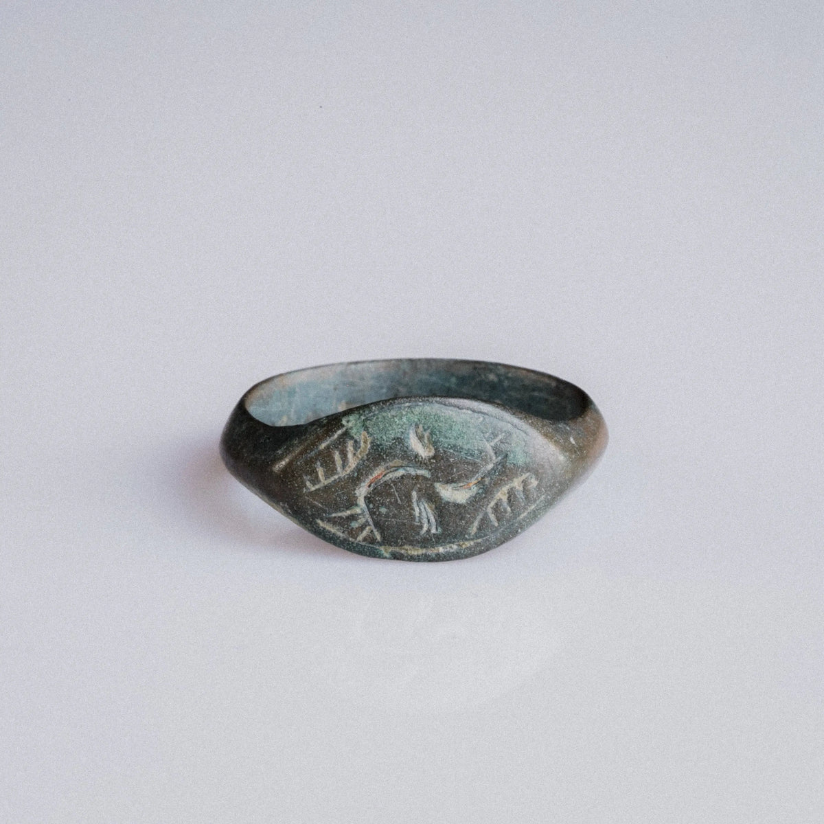 Medieval Bronze Ring 'Ulric' (9th-14th c. AD) EU 54/US 7