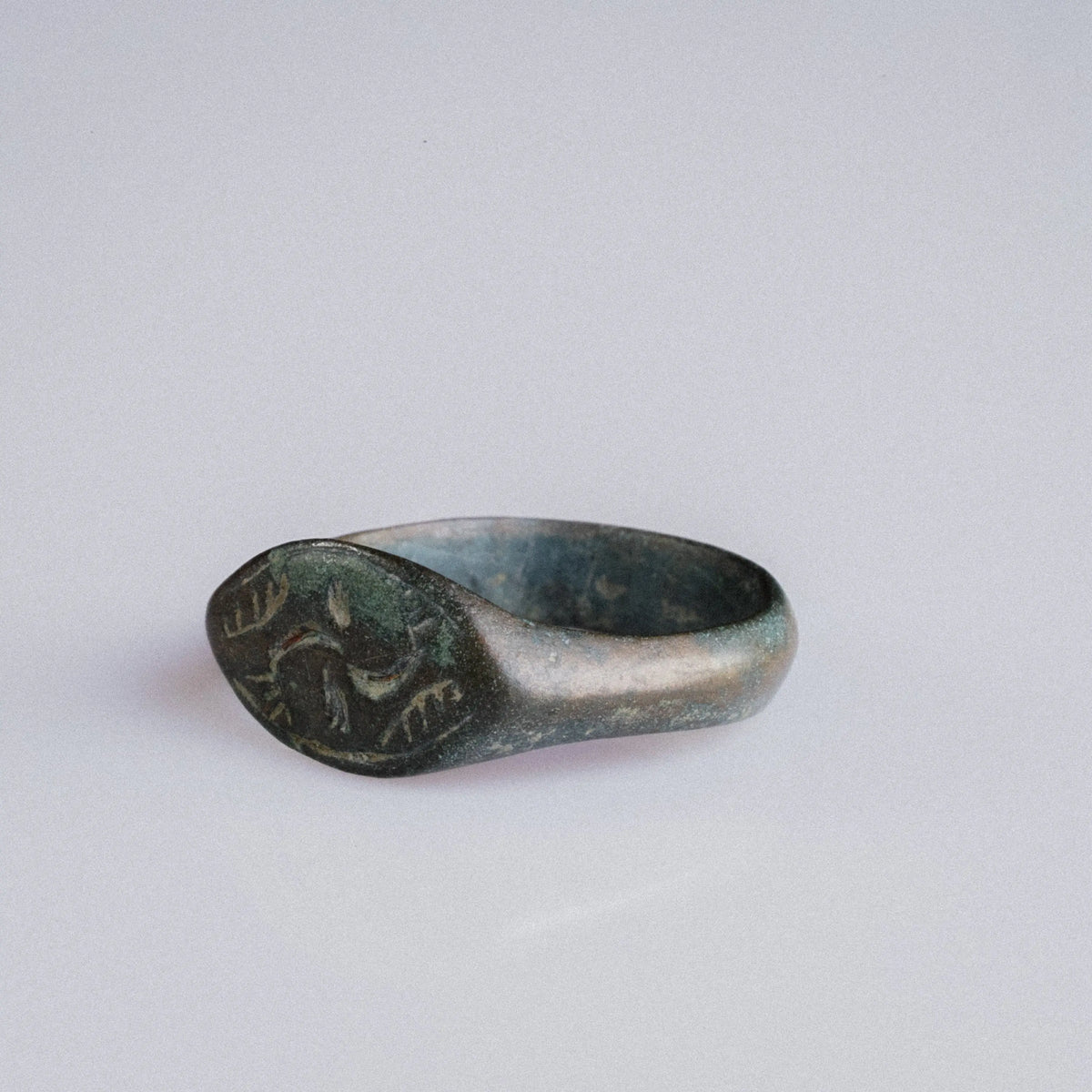 Medieval Bronze Ring 'Ulric' (9th-14th c. AD) EU 54/US 7
