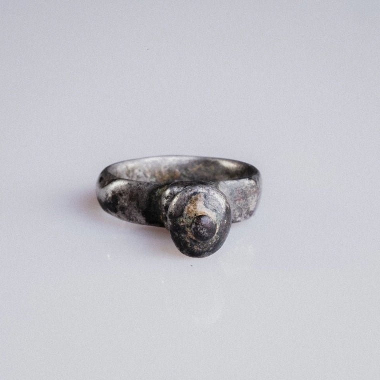 Medieval Silver Ring 'Oswin' (9th-11th c. AD) EU 47/US 4