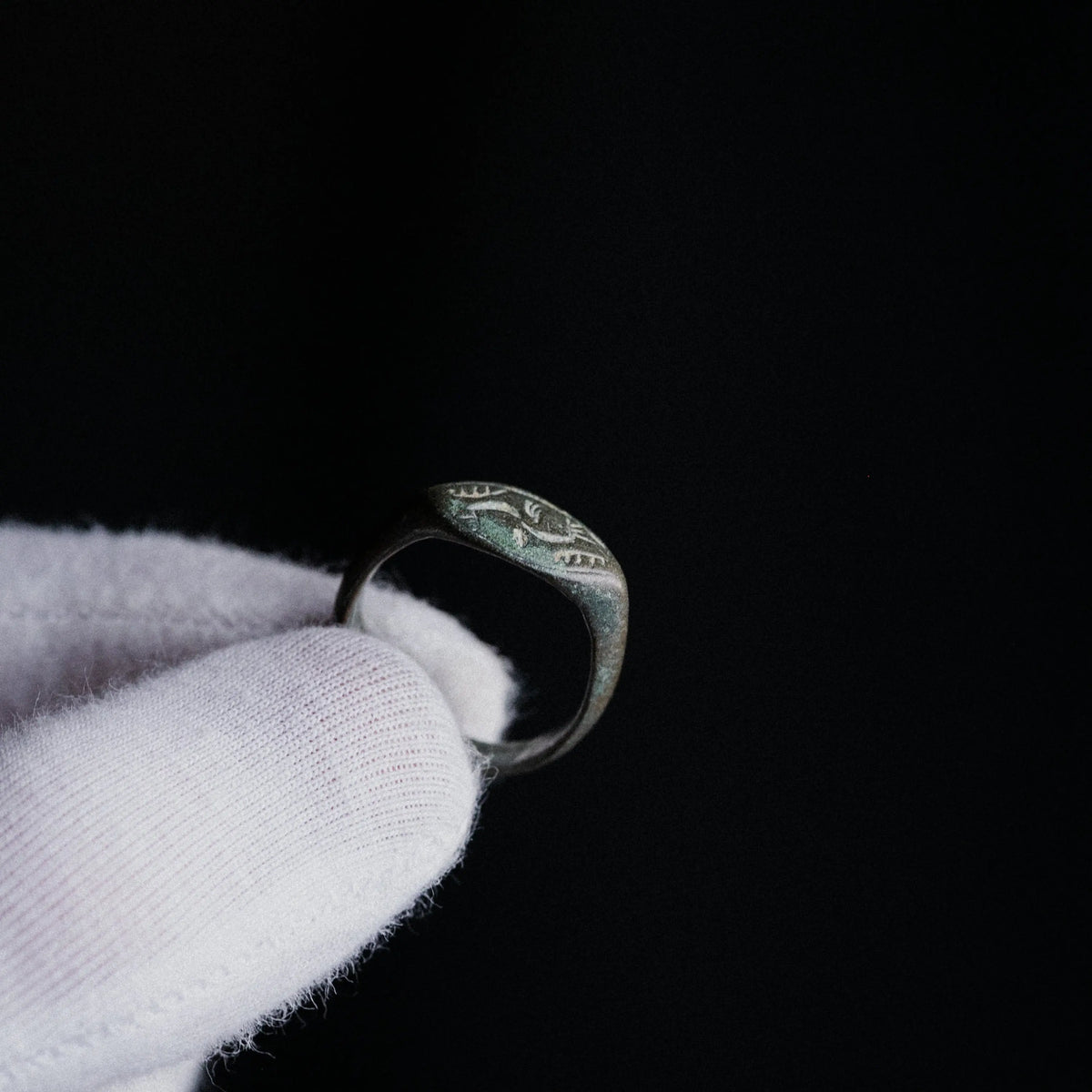 Medieval Bronze Ring 'Ulric' (9th-14th c. AD) EU 54/US 7