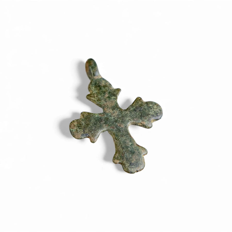 Medieval Bronze Cross Pendant – “Oswin” (11th–13th c. AD) Aurora Antiqua