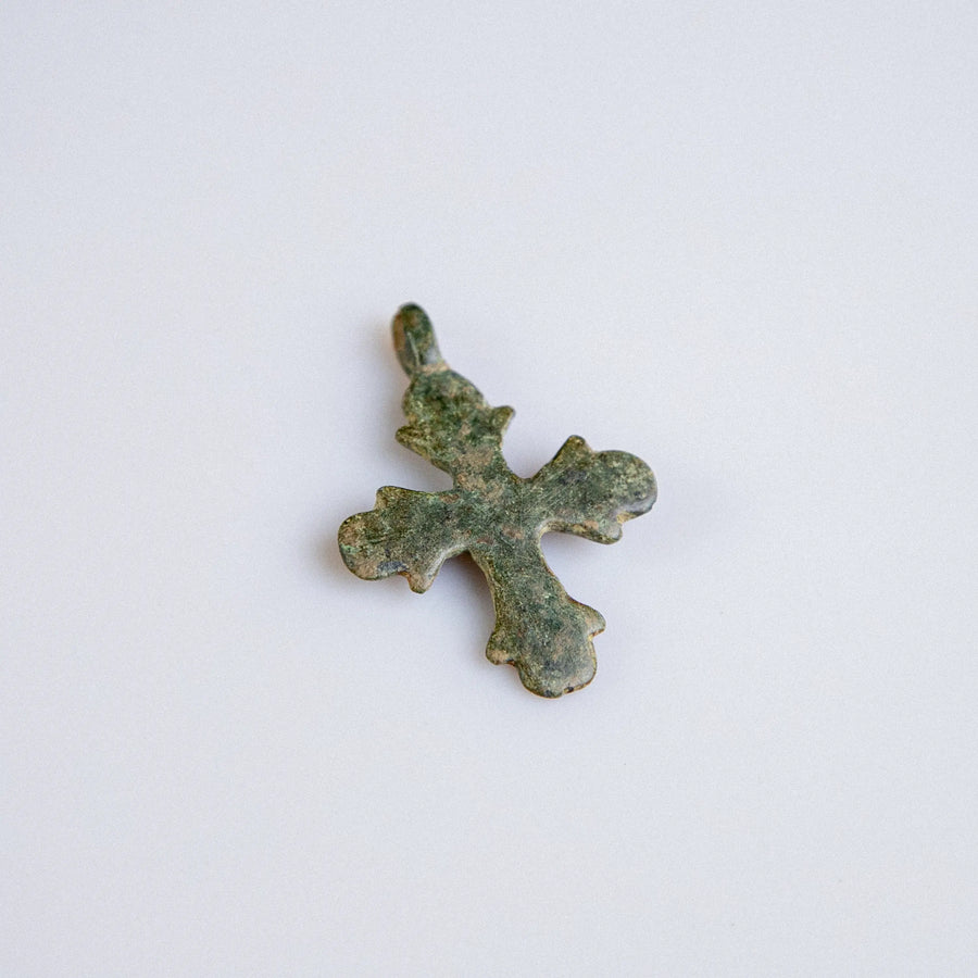 Medieval Bronze Cross Pendant – “Oswin” (11th–13th c. AD) Aurora Antiqua